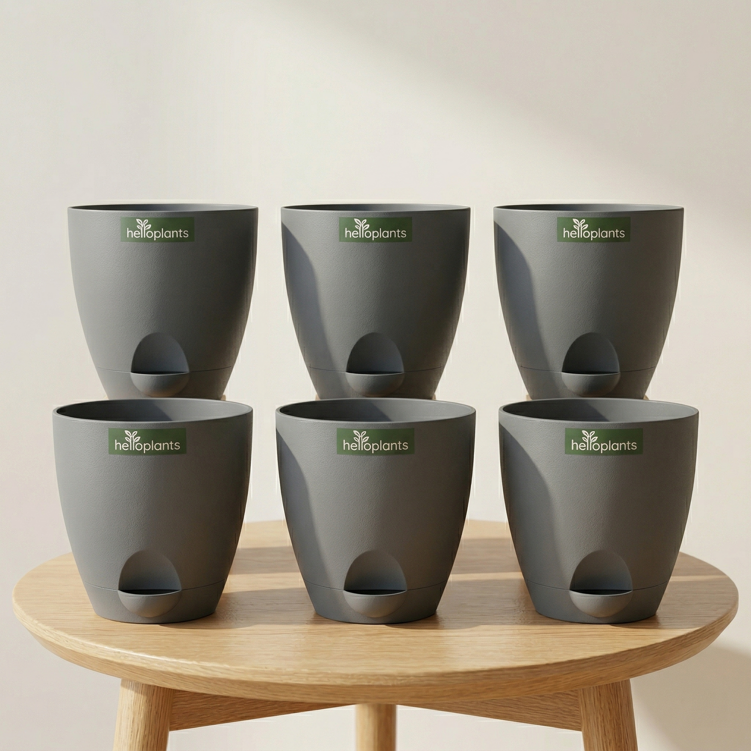 Aqua Ten – Matte Grey (Self-Watering)